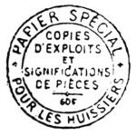 afb1 stempel deurwaarder vermelding collectie BD
